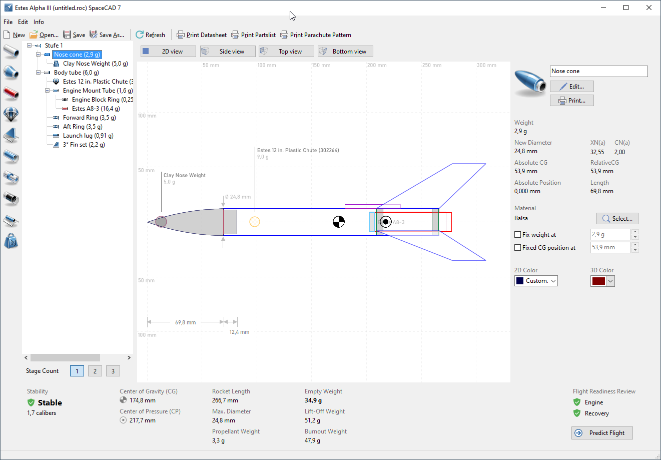SpaceCAD start dialog